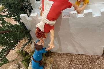 Un belén de pastilina, atractivo de la Biblioteca Saulo Torón (Telde)/Francisco Javier Santana.